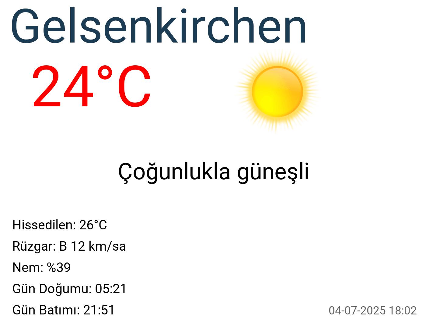 Gelsenkirchen hava durumu 15 günlük Gelsenkirchen hava durumu 15 günlük