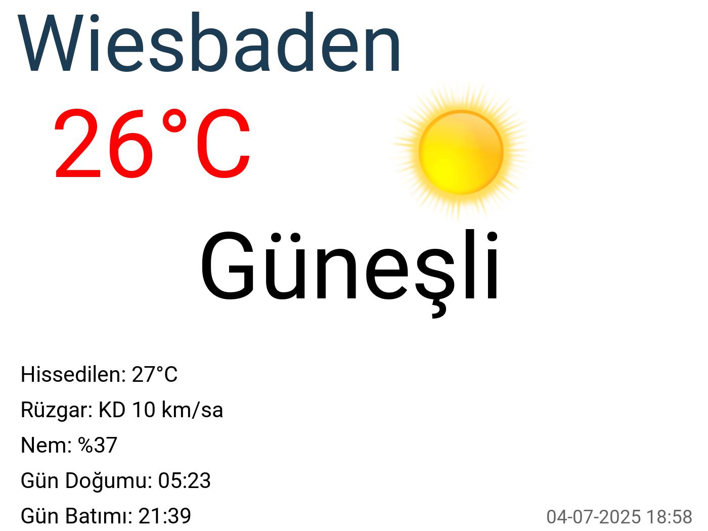 Wiesbaden hava durumu 15 günlük Wiesbaden hava durumu 15 günlük