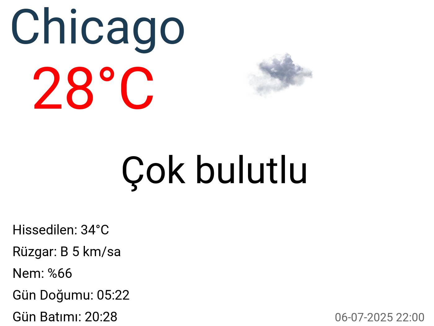Chicago hava durumu 15 günlük Chicago hava durumu 15 günlük