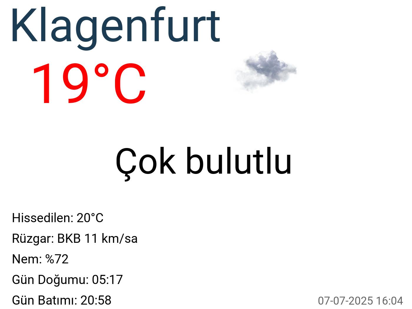 Klagenfurt hava durumu 15 günlük Klagenfurt hava durumu 15 günlük