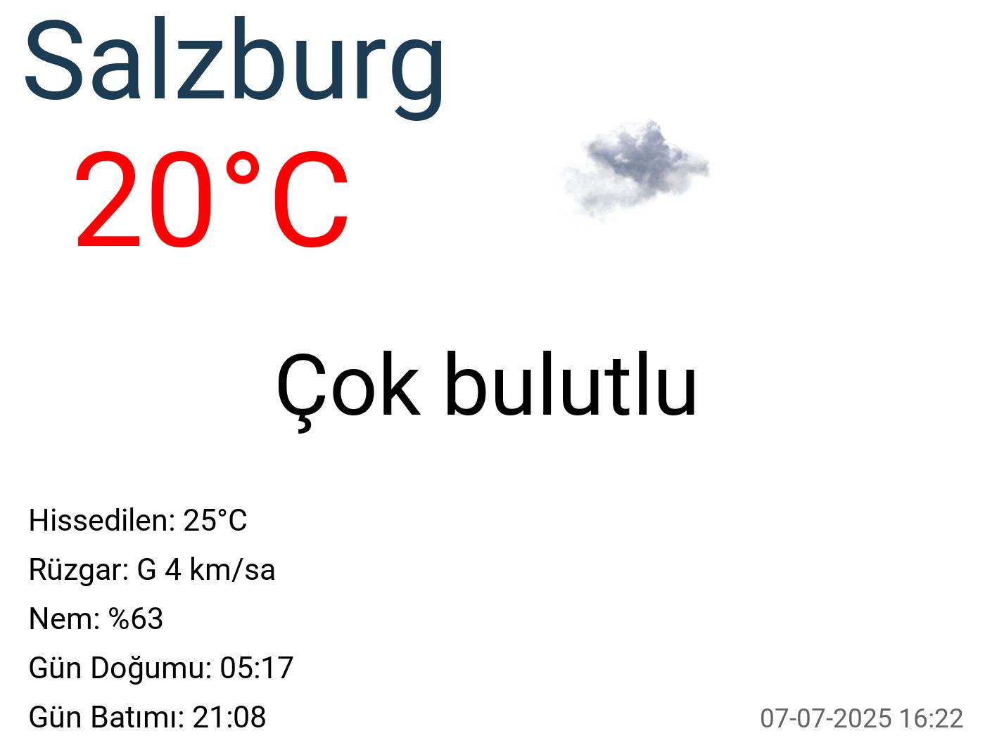 Salzburg hava durumu 15 günlük Salzburg hava durumu 15 günlük
