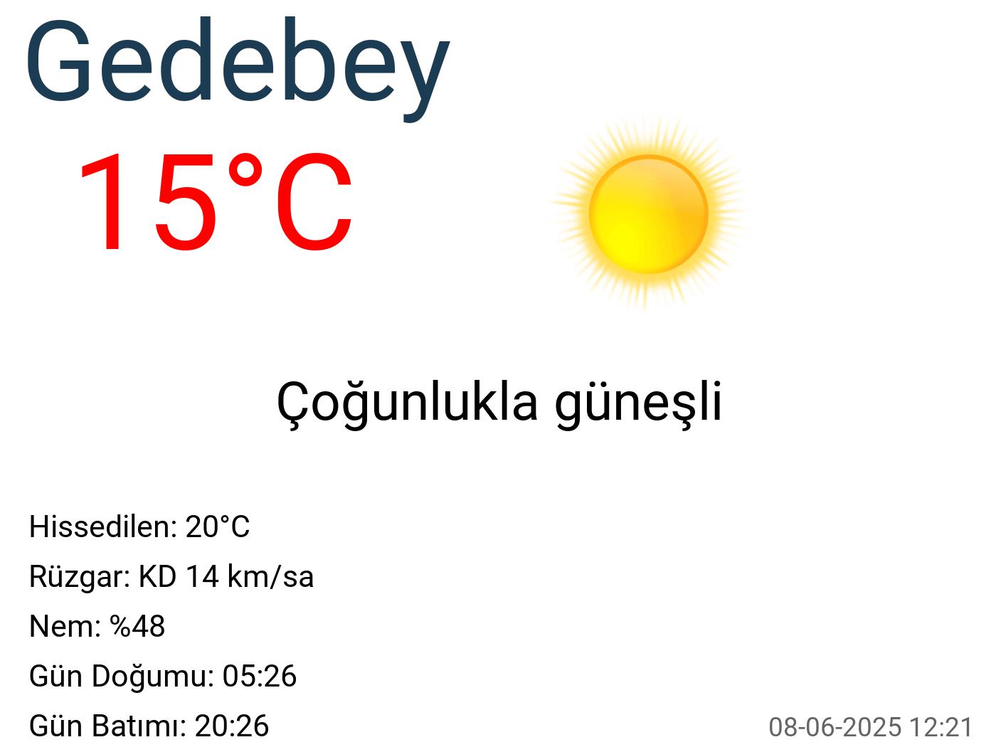 Gedebey hava durumu 10 günlük Gedebey hava durumu 10 günlük