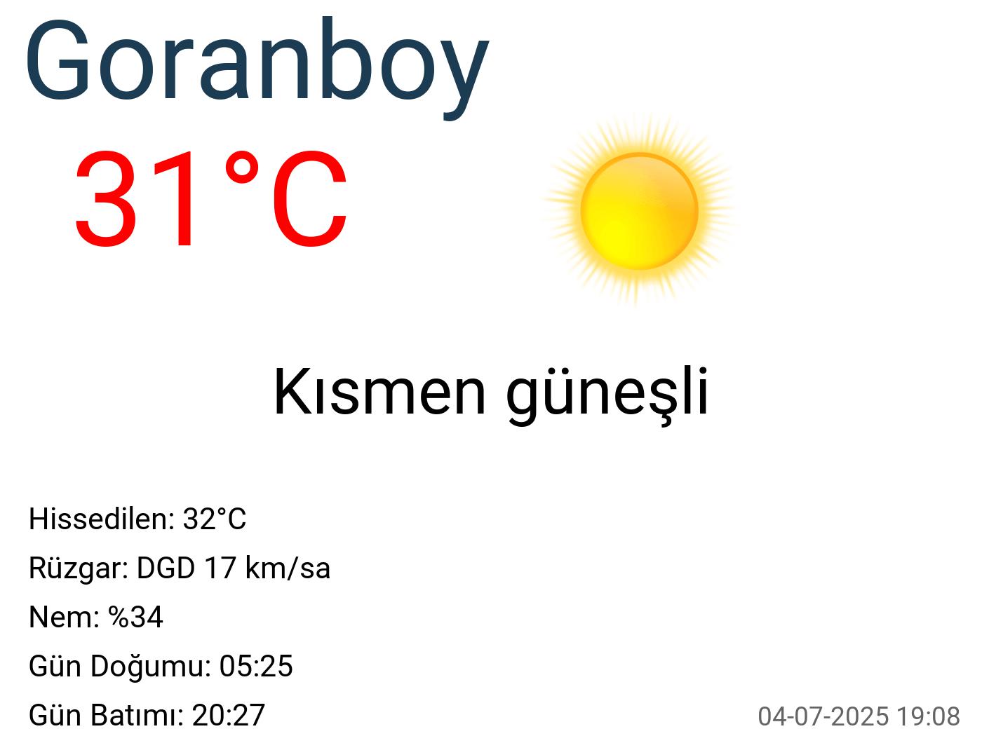 Goranboy hava durumu 15 günlük Goranboy hava durumu 15 günlük