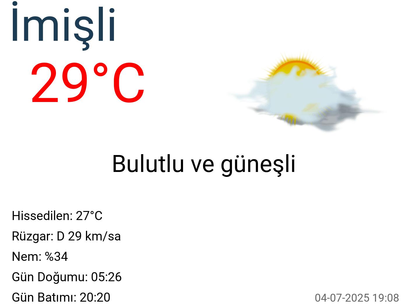 İmişli hava durumu 15 günlük İmişli hava durumu 15 günlük
