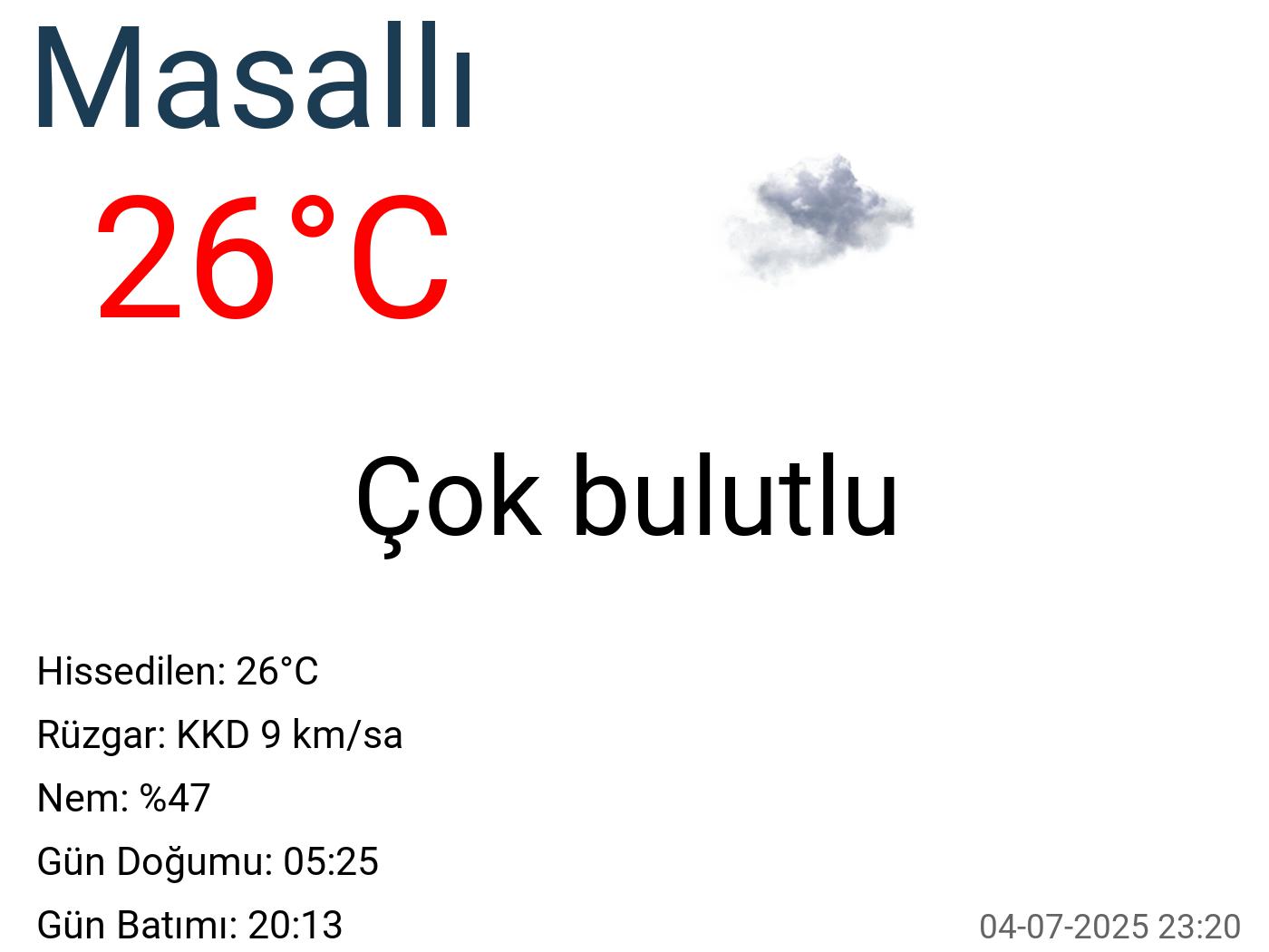 Masallı hava durumu 15 günlük Masallı hava durumu 15 günlük