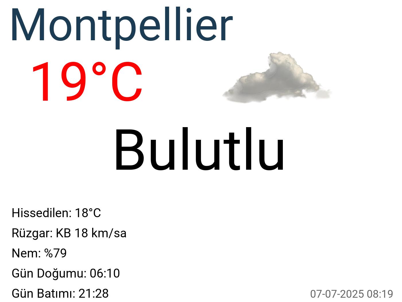Montpellier hava durumu 15 günlük Montpellier hava durumu 15 günlük