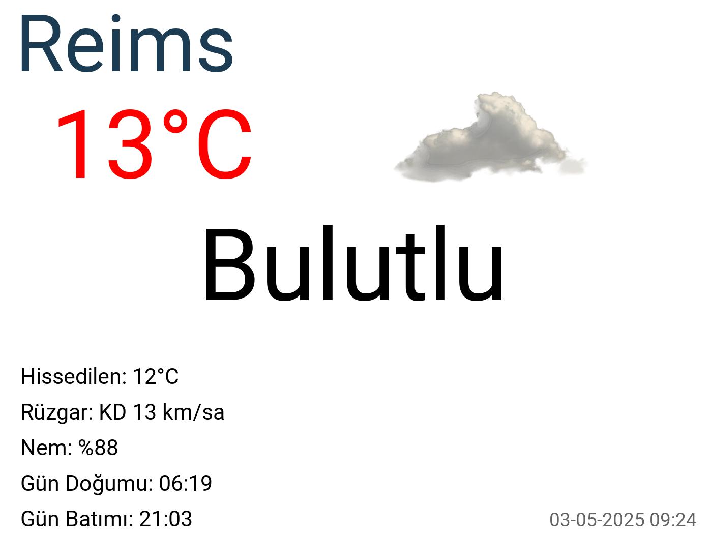 Reims hava durumu 15 günlük Reims hava durumu 15 günlük