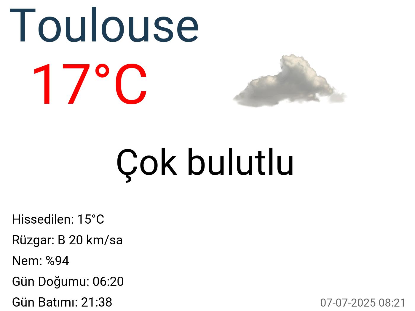 Toulouse hava durumu 15 günlük Toulouse hava durumu 15 günlük