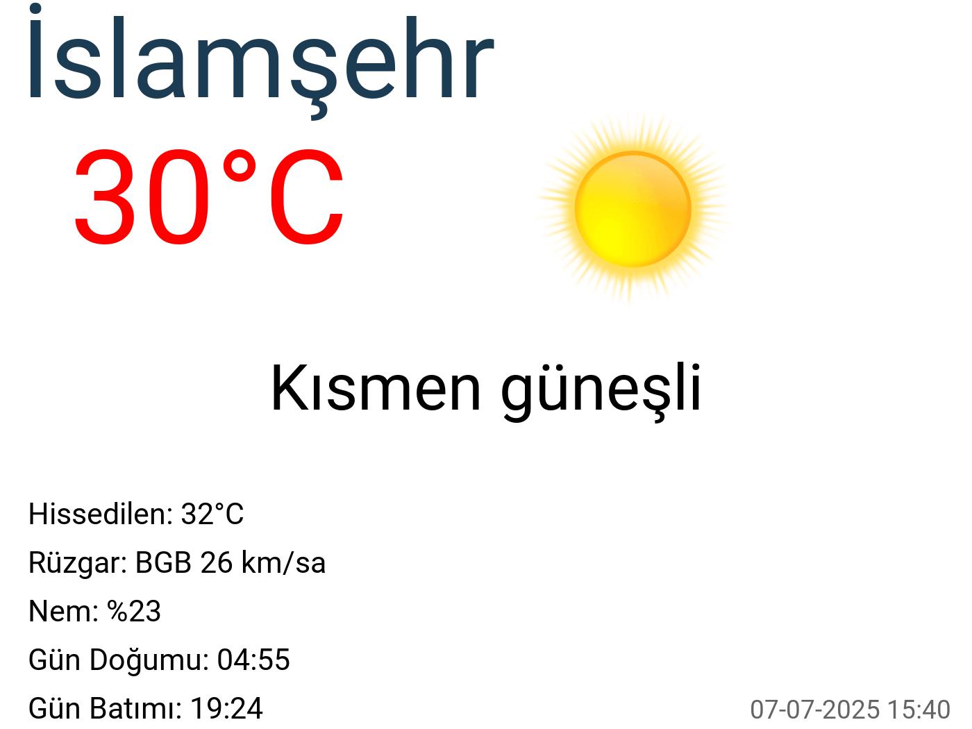 İslamşehr hava durumu 15 günlük İslamşehr hava durumu 15 günlük