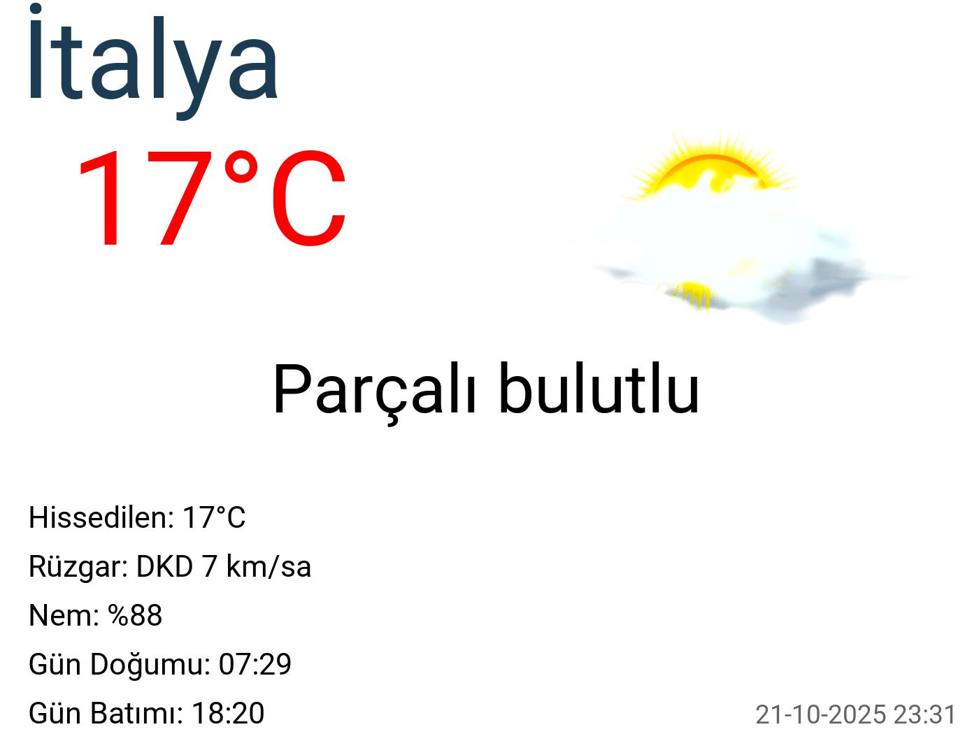 İtalya hava durumu 15 günlük İtalya hava durumu 15 günlük