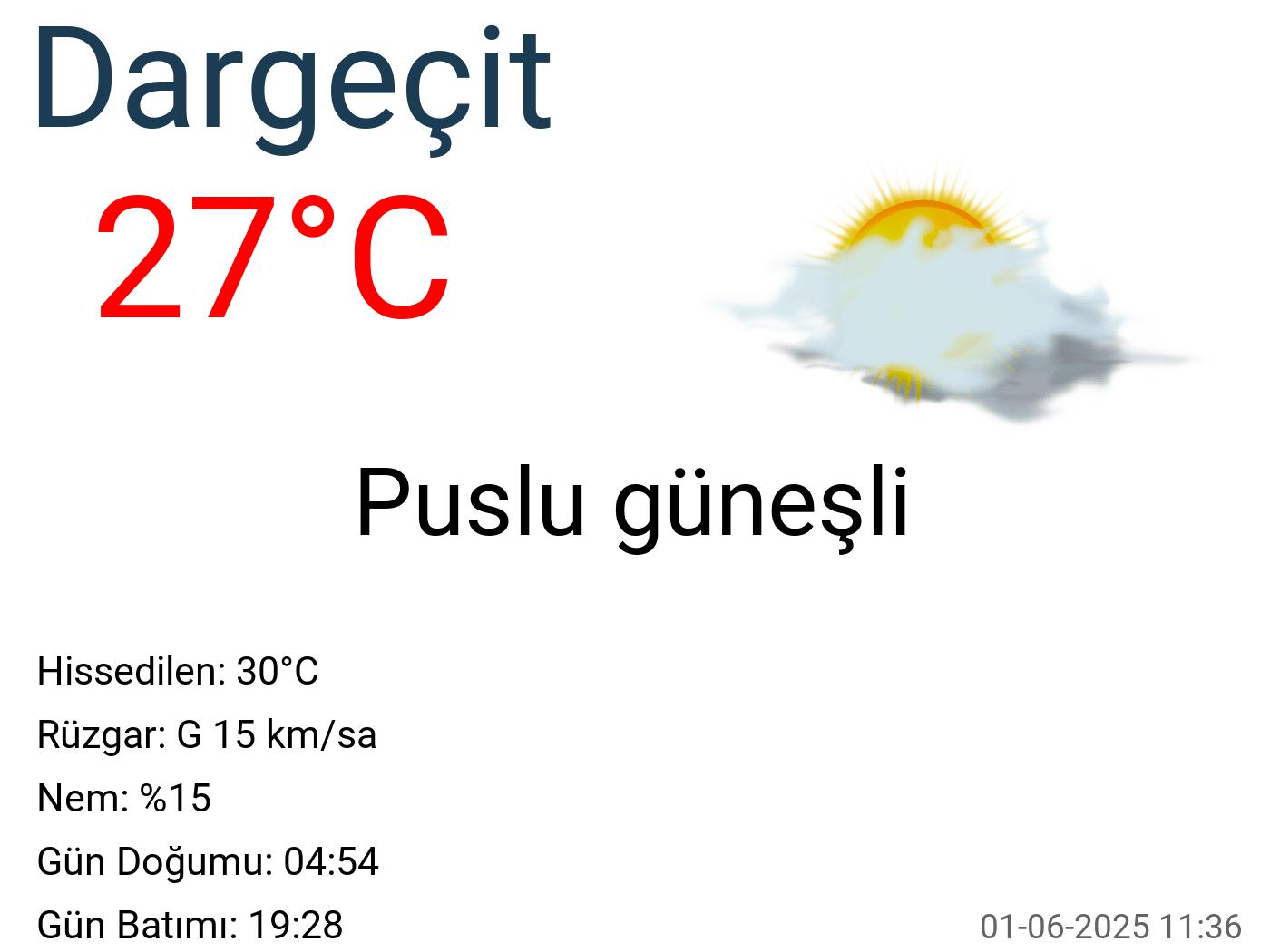 Dargeçit hava durumu 7 günlük Dargeçit hava durumu 7 günlük