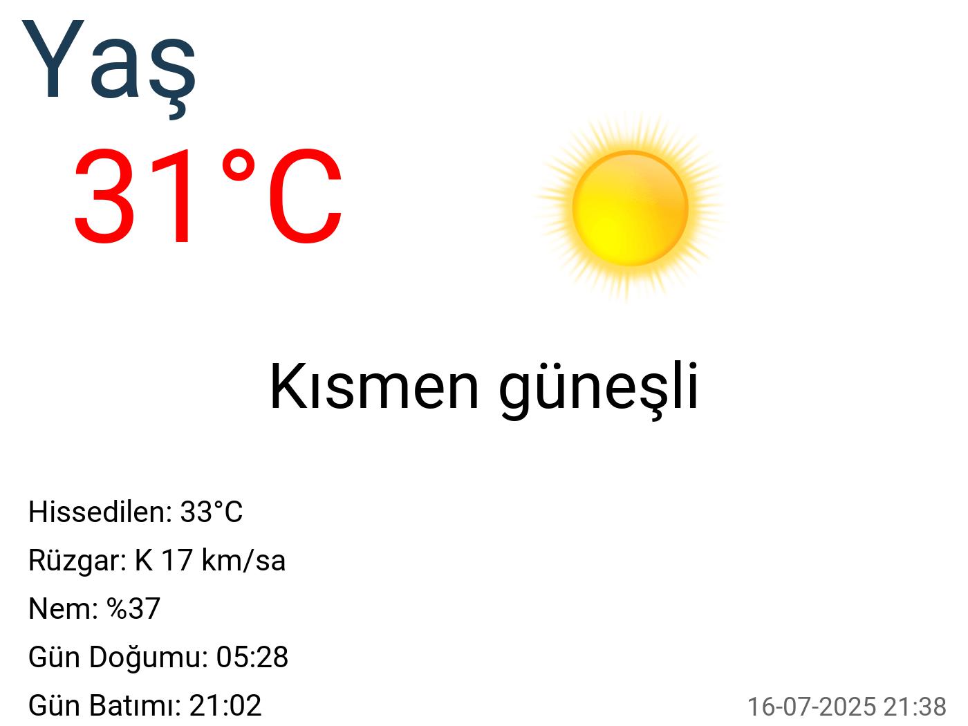 Yaş hava durumu 15 günlük Yaş hava durumu 15 günlük